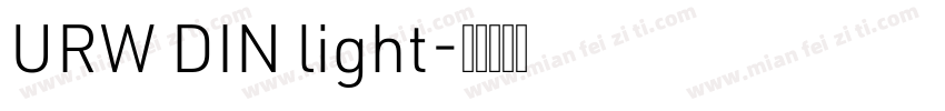 URW DIN light字体转换